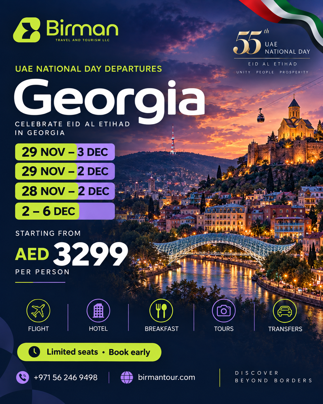 Official Birman Georgia National Day poster