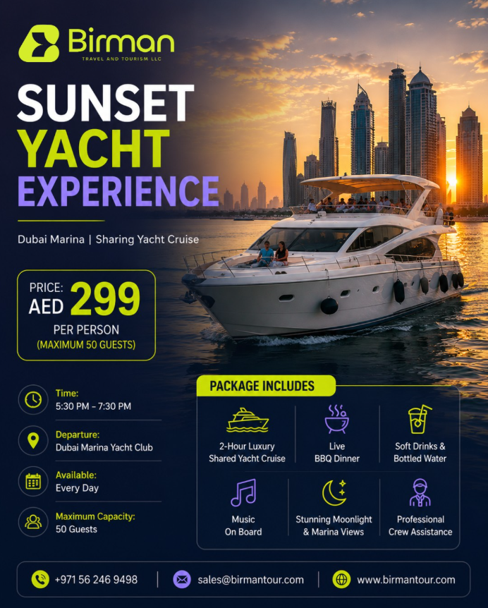 Sunset Yacht Experience current Birman offer